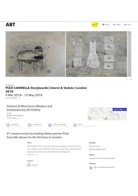 PIZZI CANNELLA Storyboards | Interni & Vedute - PRESS