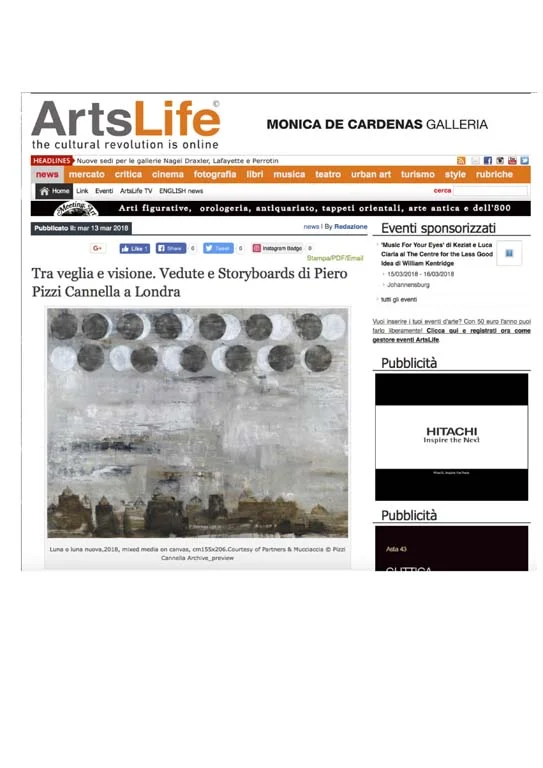 PIZZI CANNELLA Storyboards | Interni & Vedute - PRESS