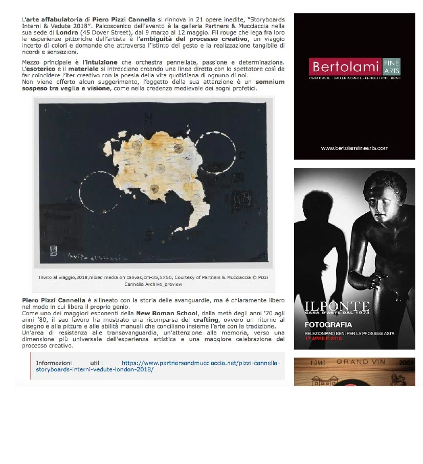 PIZZI CANNELLA Storyboards | Interni & Vedute - PRESS