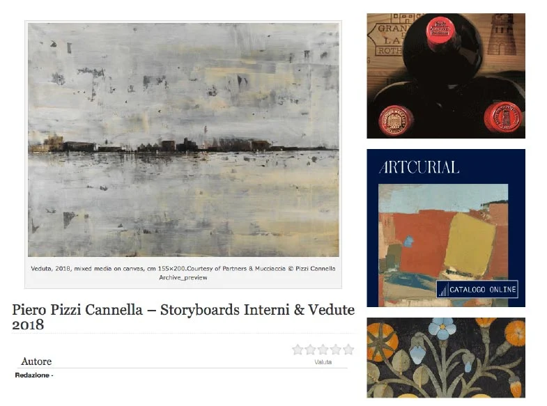 PIZZI CANNELLA Storyboards | Interni & Vedute - PRESS