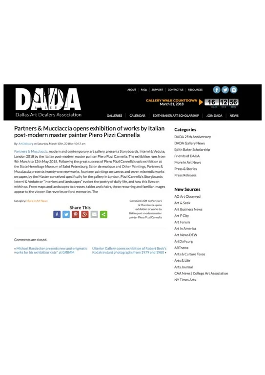 PIZZI CANNELLA Storyboards | Interni & Vedute - PRESS