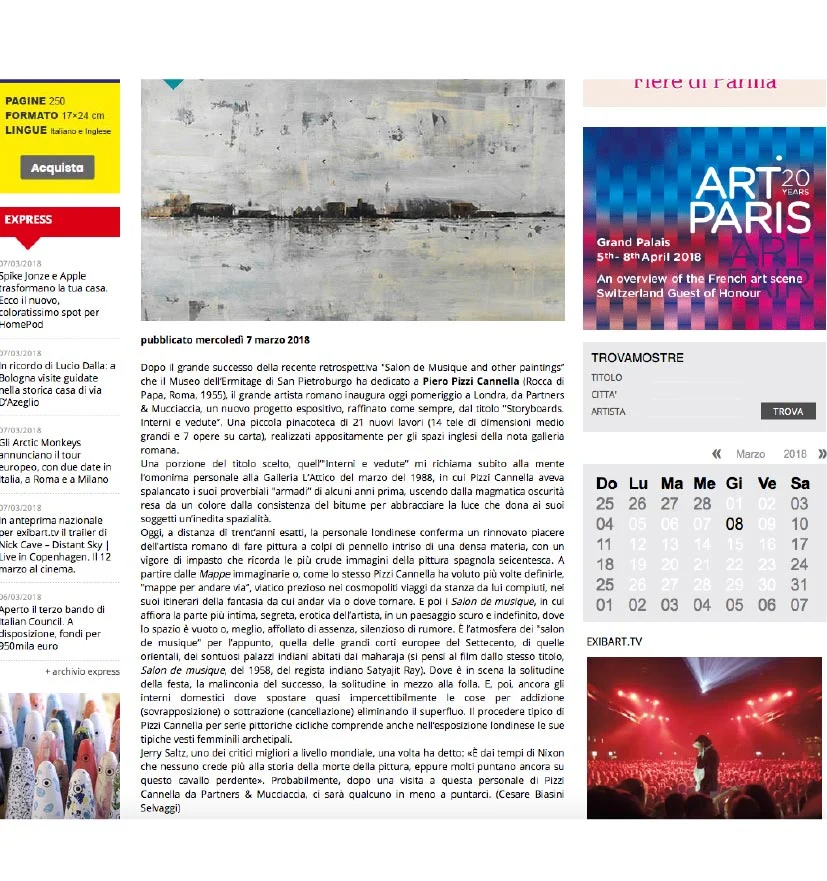 PIZZI CANNELLA Storyboards | Interni & Vedute - PRESS