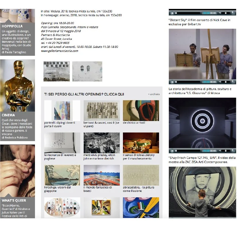 PIZZI CANNELLA Storyboards | Interni & Vedute - PRESS