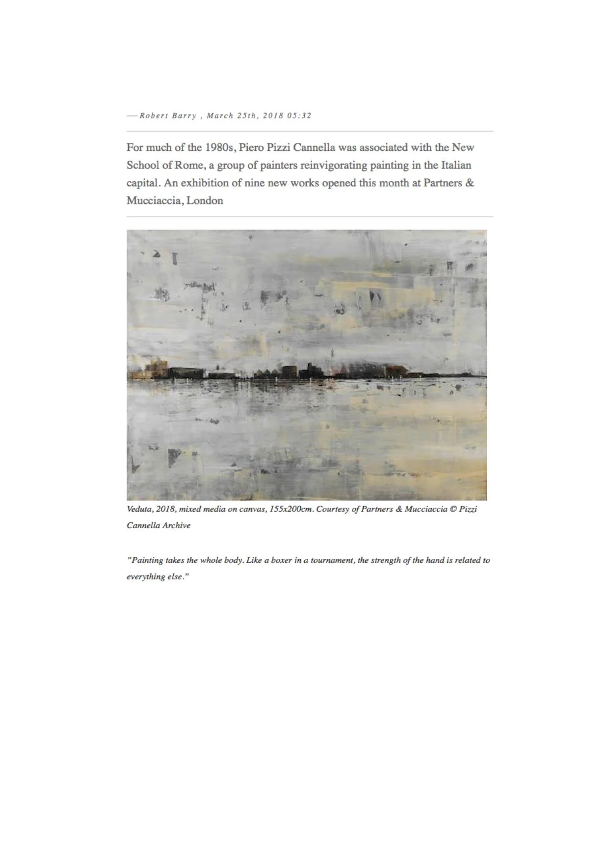 PIZZI CANNELLA Storyboards | Interni & Vedute - PRESS