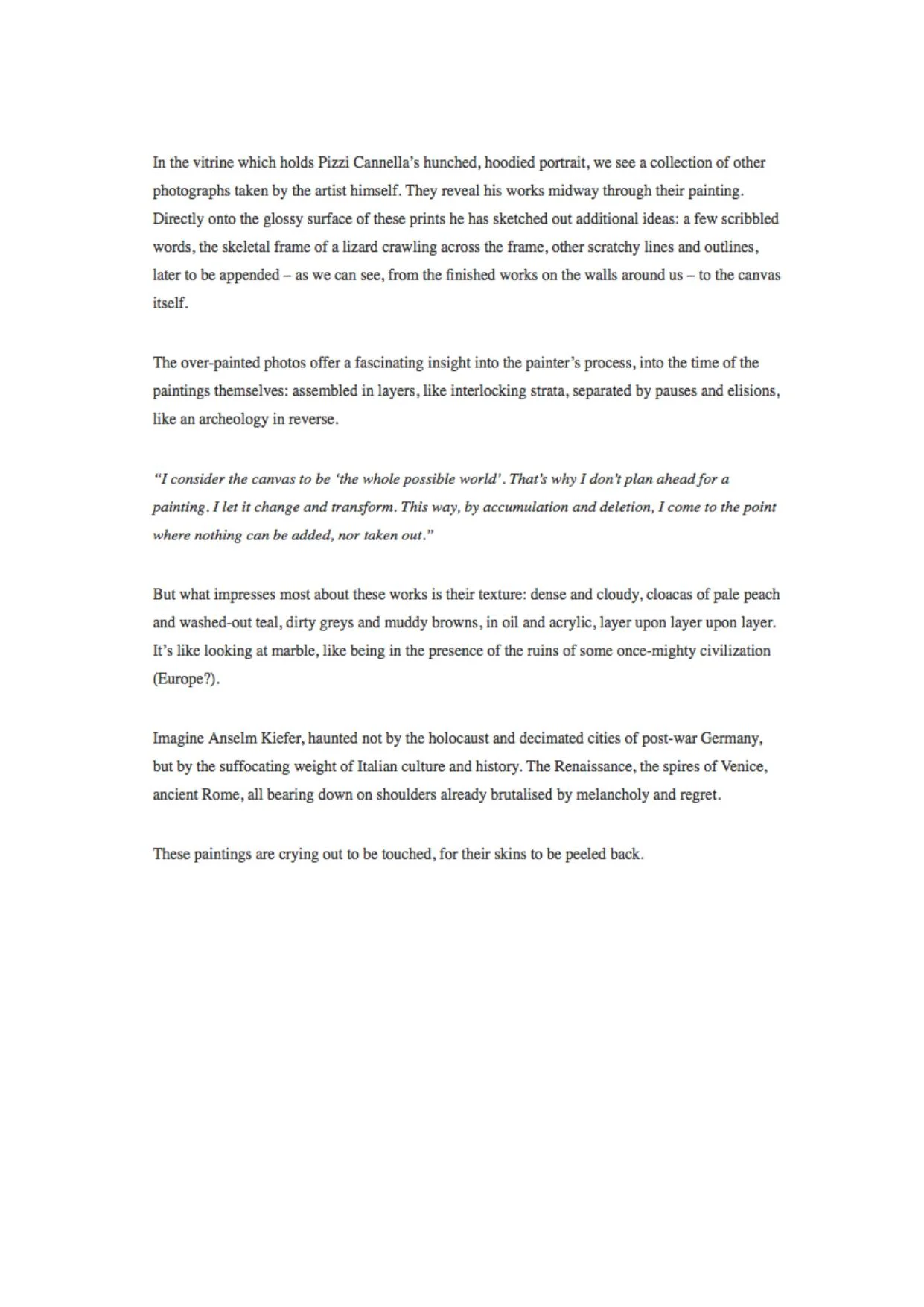 PIZZI CANNELLA Storyboards | Interni & Vedute - PRESS