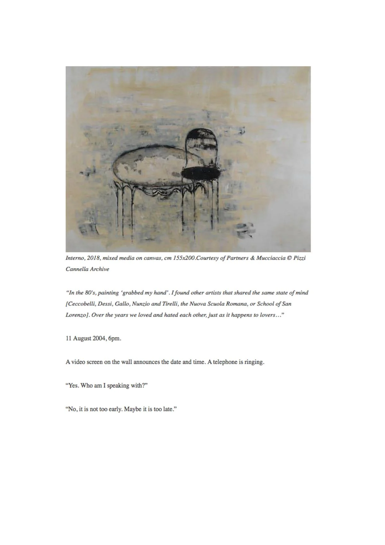 PIZZI CANNELLA Storyboards | Interni & Vedute - PRESS