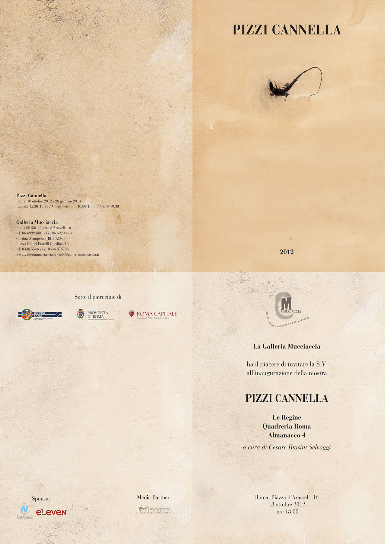 invito mostra Pizzi Cannella 2012