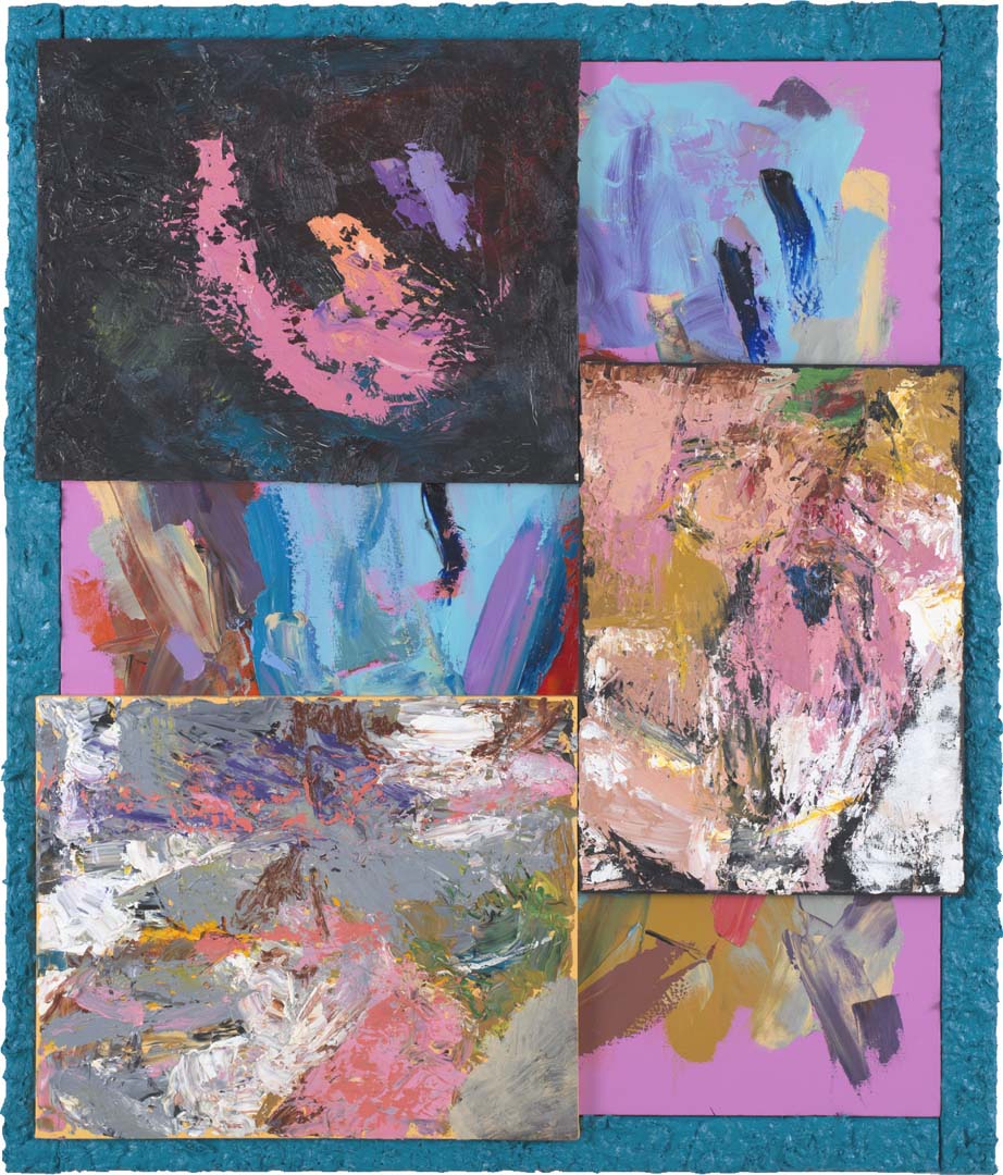 Justin Samson, Gegenschein #22, 2012, olio, acrilico su composizione di tele, fiberplast, 135.5 x 112.5 cm