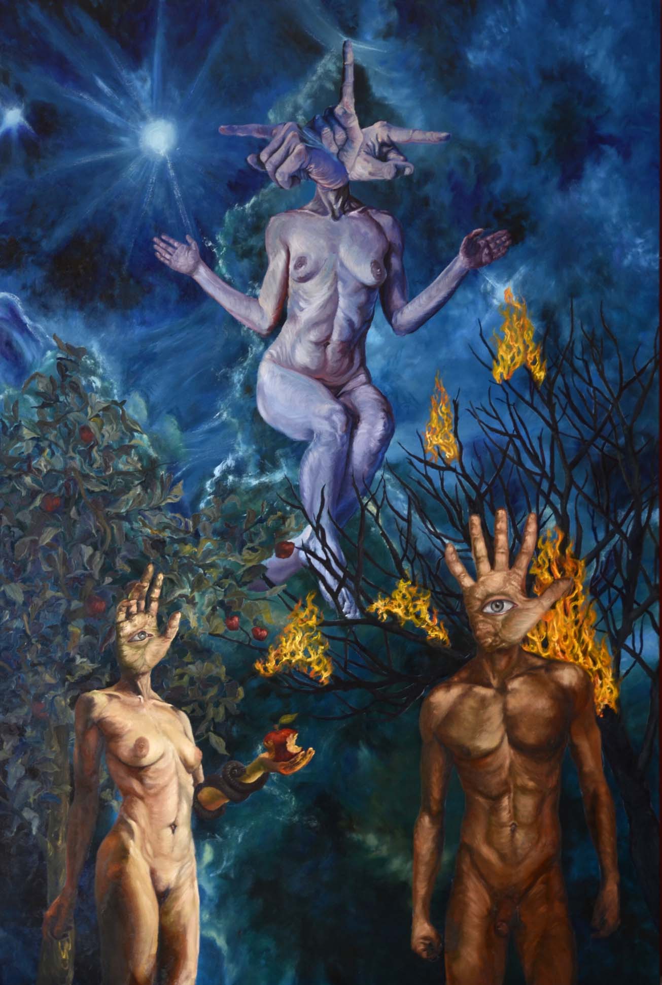 Clarissa Moretto, L'amante, 2022, olio su tela di cotone, 80 x 120 cm Clarissa Moretto, L'amante, 2022, olio su tela di cotone, 80 x 120 cm