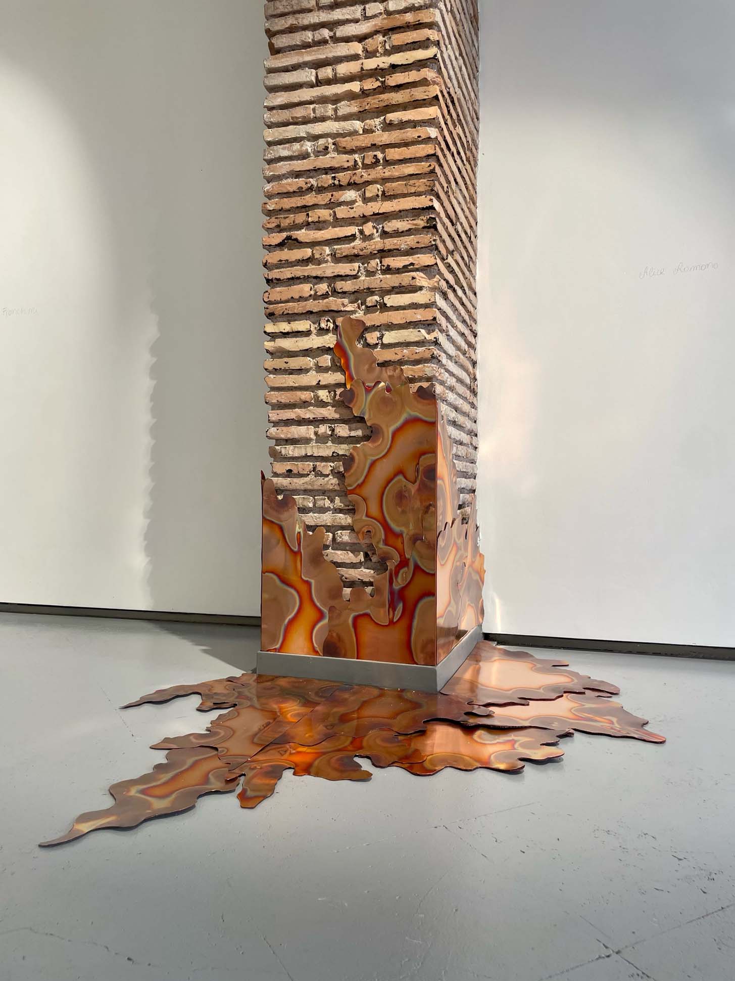 Alice Romano, Armillara project, 2023, ossidazione su rame, variabili site specific Alice Romano, Armillara project, 2023, ossidazione su rame, variabili site specific
