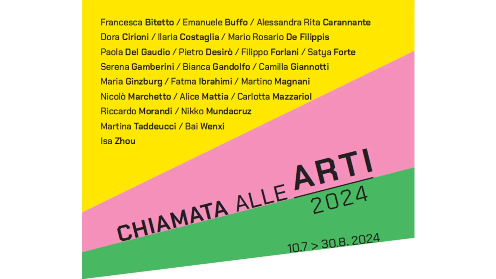 Chiamata alle Arti | 2024