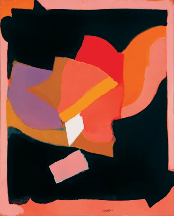 specchio nero bassa Blue Mood , 1972<br />
Olio su tela<br />
73 x 92 cm<br />