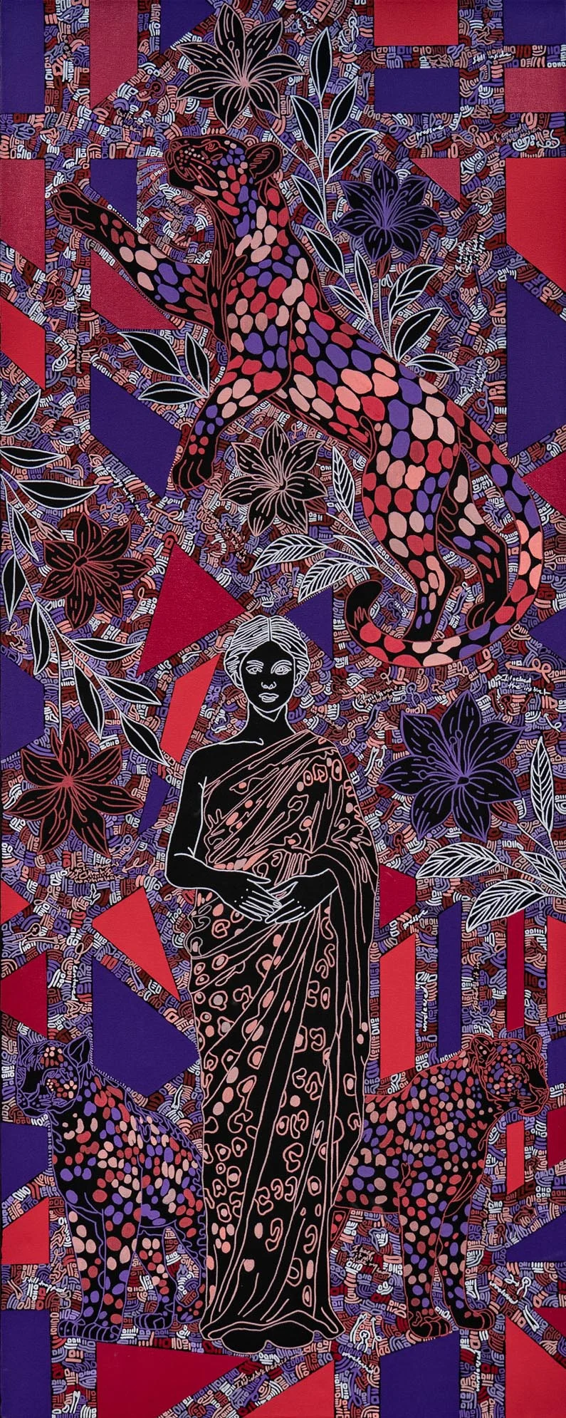 Unreleased, 2026, Acrylic and Marker on Canvas, 150x60 cm Unreleased, 2026, Acrylic and Marker on Canvas, 150x60 cm